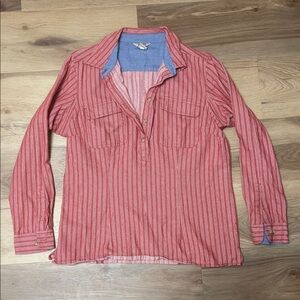 Duluth Striped Red Women's Top